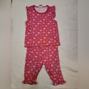 Vintage Garanimals Pink Flowers Set Sz 4t